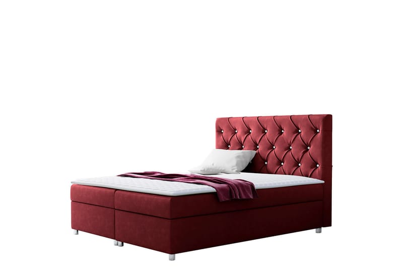 Alida Sängpaket Kontinentalsäng 200x200 cm, Röd