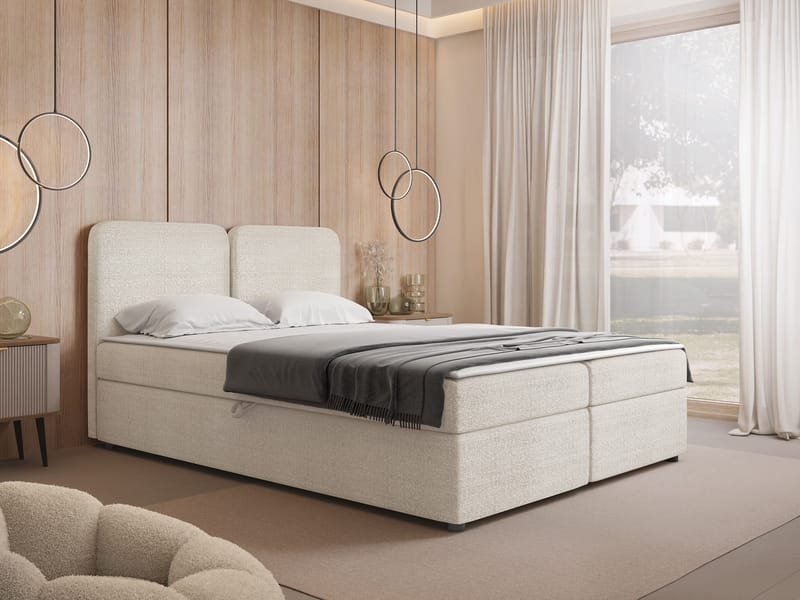 Allgunnen Sängpaket Kontinentalsäng 140x200 cm - Beige - Möbler - Säng - Kontinentalsäng