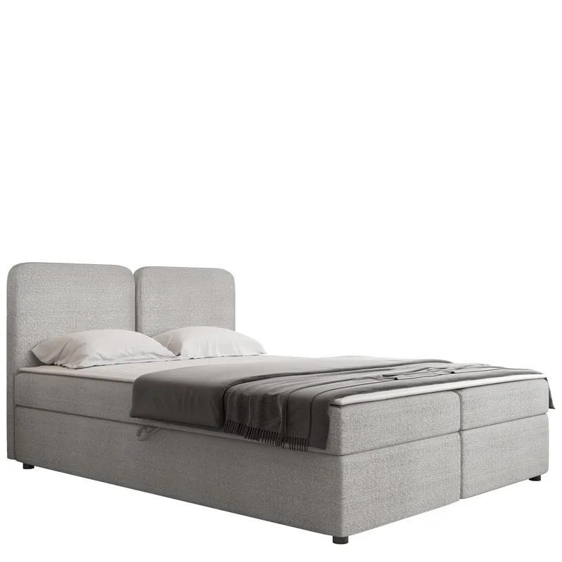Allgunnen Sängpaket Kontinentalsäng 140x200 cm, Grå