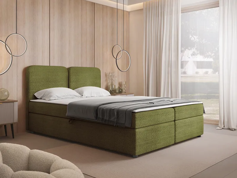 Allgunnen Sängpaket Kontinentalsäng 160x200 cm - Grön - Möbler - Säng - Kontinentalsäng