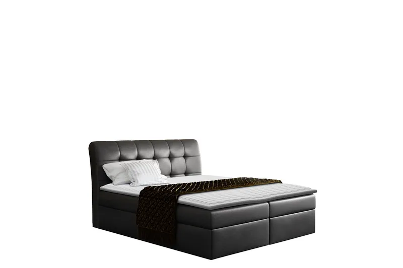 Alvik Sängpaket Kontinentalsäng 120x200 cm, Svart