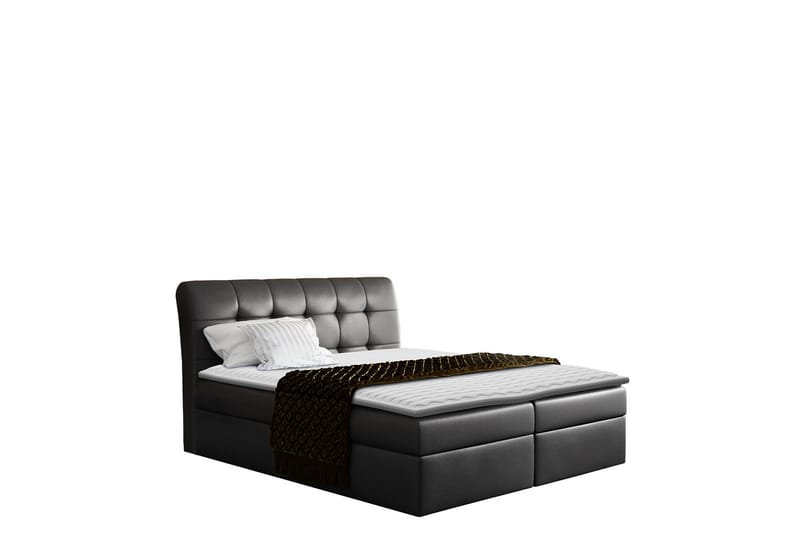 Alvik Sängpaket Kontinentalsäng 160x200 cm - Svart - Möbler - Säng - Kontinentalsäng