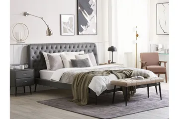 Aranne Möbelset För Sovrum - Grå - Möbler - Säng - Möbelset för sovrum