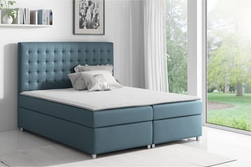Asti Sängpaket Kontinentalsäng 200x200 cm - Blå - Möbler - Säng - Kontinentalsäng