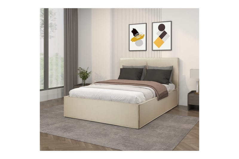 Avignon Sängram 140x200 cm - Vit - Möbler - Säng - Sängram & sängstomme