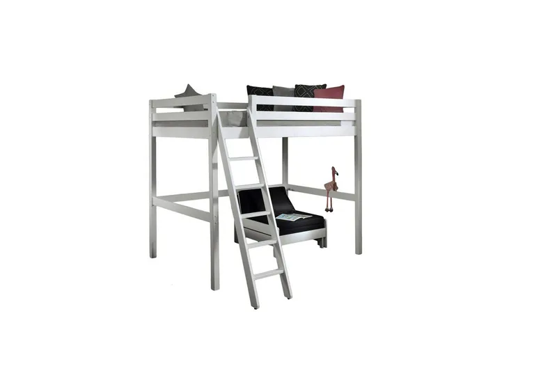 Bäddsoffa Pino Mezzanine Vit, 140 x 200 cm - Vit, 140 x 200 cm - Möbler - Barnmöbler - Barnmöbelset