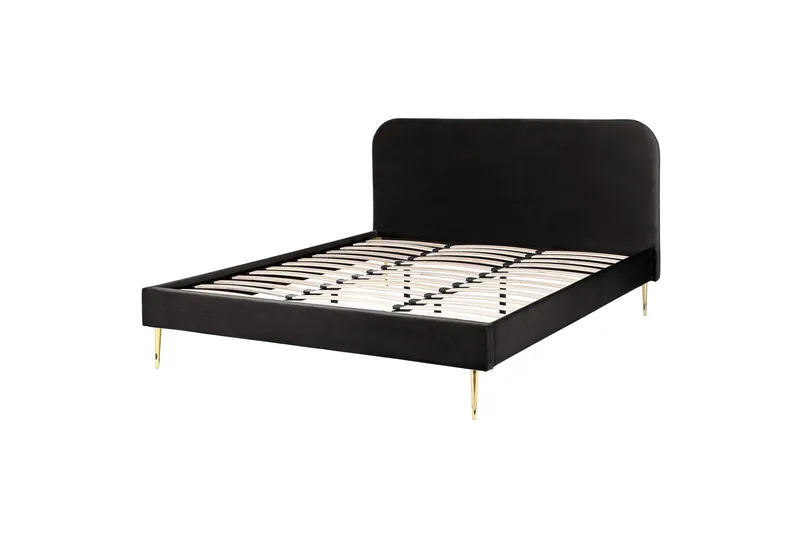 Baako Sängram 180x200 cm, Svart/Guld