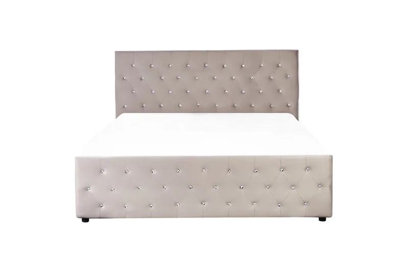 Badar Sängram 160x200 cm - Taupe - Möbler - Säng - Säng med förvaring