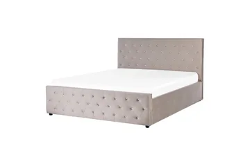 Badar Sängram 160x200 cm - Taupe - Möbler - Säng - Säng med förvaring