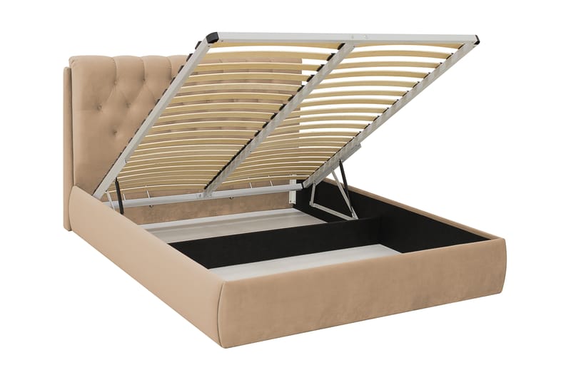 Bedford Sängpaket med Förvaring 160x200 cm - Ljusbrun - Möbler - Säng - Säng med förvaring