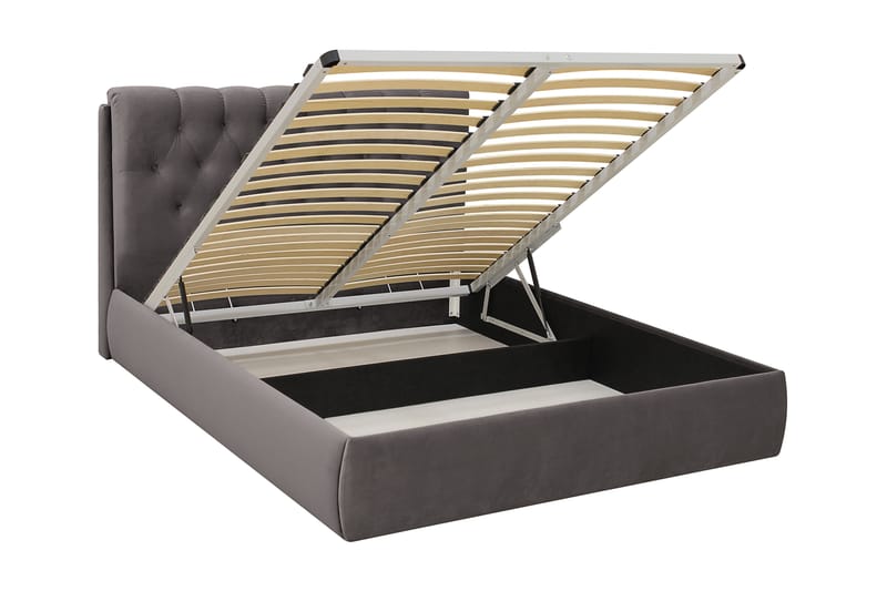Bedford Sängpaket med Förvaring 160x200 cm - Mörkgrå - Möbler - Säng - Säng med förvaring