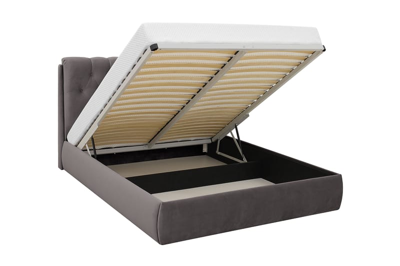 Bedford Sängpaket med Förvaring 160x200 cm - Mörkgrå - Möbler - Säng - Säng med förvaring