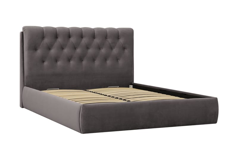 Bedford Sängpaket med Förvaring 160x200 cm - Mörkgrå - Möbler - Säng - Säng med förvaring