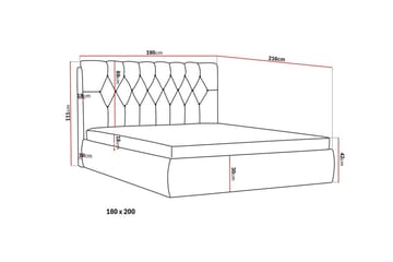 Bedford Sängpaket med Förvaring 180x200 cm - Beige - Möbler - Säng - Säng med förvaring