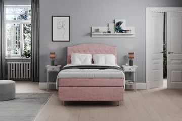 Belda Sängpaket 140x200 Fast - Rosa - Möbler - Säng - Kontinentalsäng