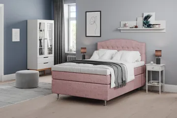 Belda Sängpaket 140x200 Fast - Rosa - Möbler - Säng - Kontinentalsäng