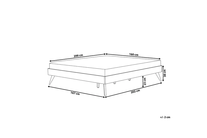 Benedik Sängram 160x200 cm - Vit - Möbler - Säng - Sängram & sängstomme