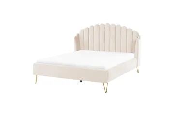 Benicio Sängram 160x200 cm - Beige/Guld - Möbler - Säng - Sängram & sängstomme