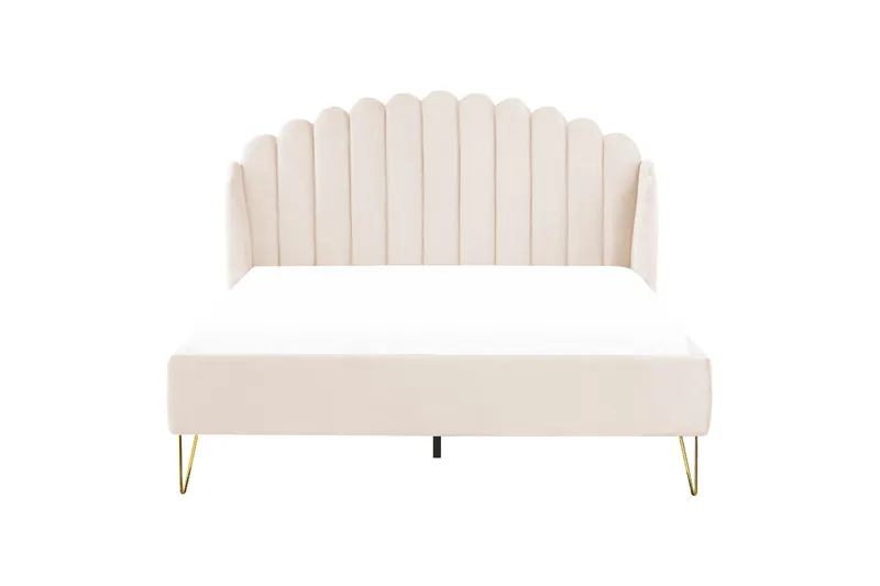 Benicio Sängram 160x200 cm - Beige/Guld - Möbler - Säng - Sängram & sängstomme