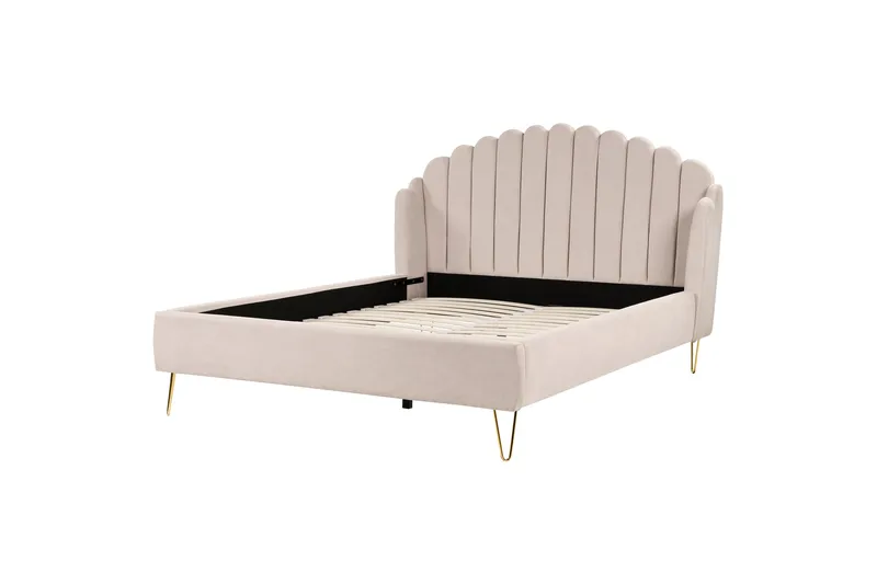 Benicio Sängram 180x200 cm, Beige/Guld