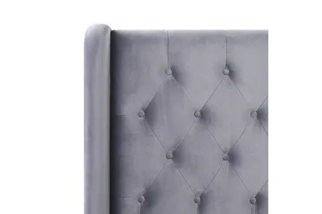 Bernie Sängram 140x200 cm - Grå/Guld - Möbler - Säng - Sängram & sängstomme