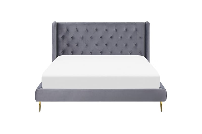 Bernie Sängram 160x200 cm - Grå/Guld - Möbler - Säng - Sängram & sängstomme