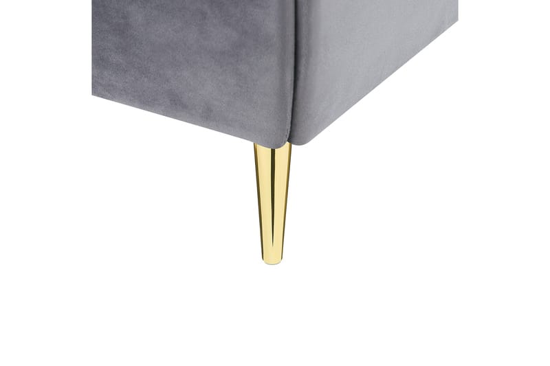 Bernie Sängram 160x200 cm - Grå/Guld - Möbler - Säng - Sängram & sängstomme
