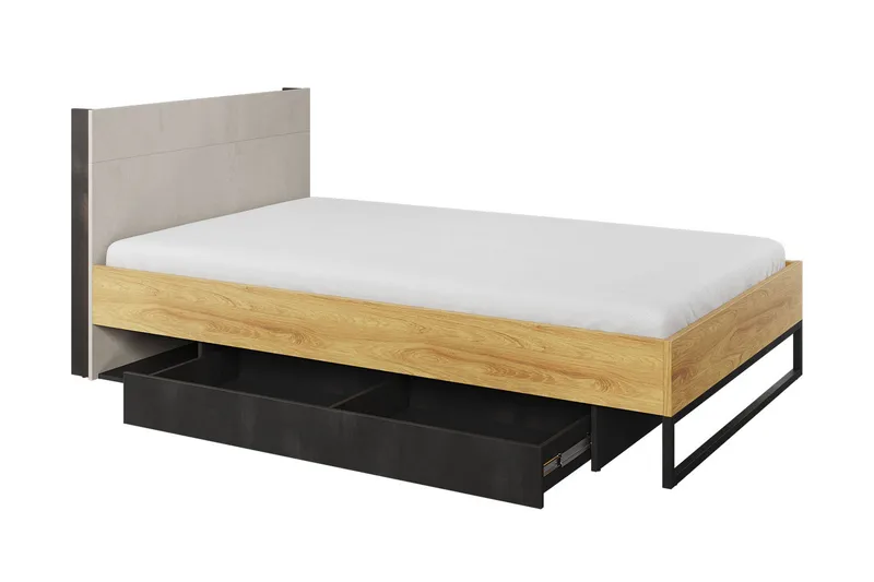 Besta Möbelset För Sovrum - Brun/Beige/Svart - Möbler - Säng - Möbelset för sovrum