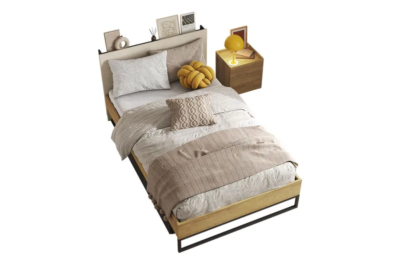 Besta Möbelset För Sovrum, Brun/Beige/Svart