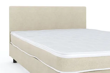 Billingen Komplett Sängpaket – Kontinentalsäng 120x200 cm i Tyg med Sänggavel + Bäddmadrass med Fasthetsgrad Medium - Beige - Möbler - Säng - Dubbelsäng