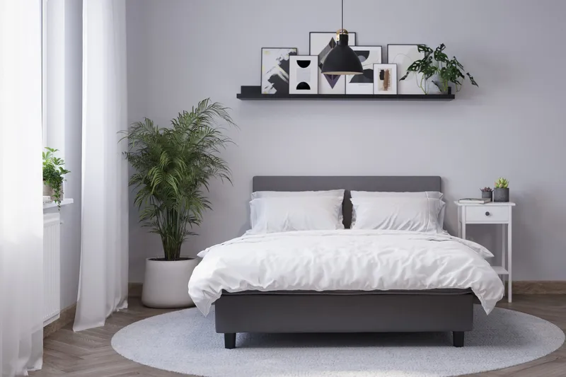 Billingen Komplett Sängpaket 180x200 cm - Grå - Möbler - Säng - Kontinentalsäng