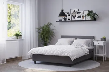Billingen Kontinentalsäng 140x200 cm - Grå - Möbler - Säng - Kontinentalsäng