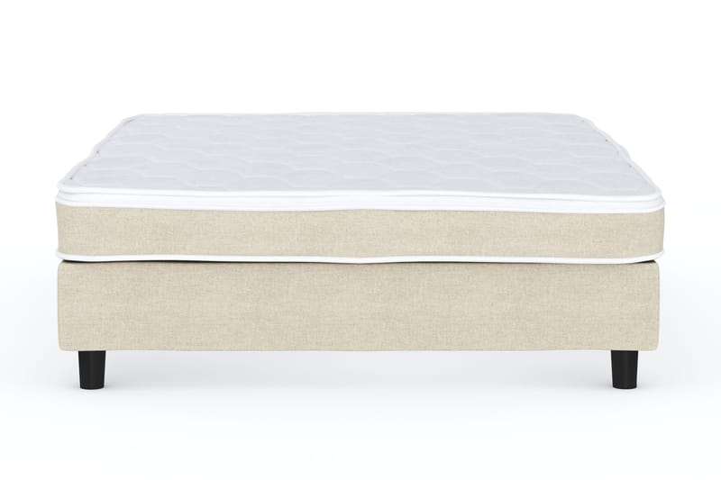 Billingen Kontinentalsäng 140x200 cm i Tyg med Fasthetsgrad Medium, Beige