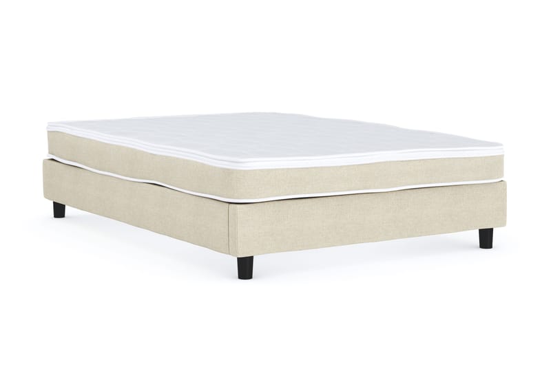 Billingen Kontinentalsäng 140x200 cm i Tyg med Fasthetsgrad Medium - Beige - Möbler - Säng - Kontinentalsäng