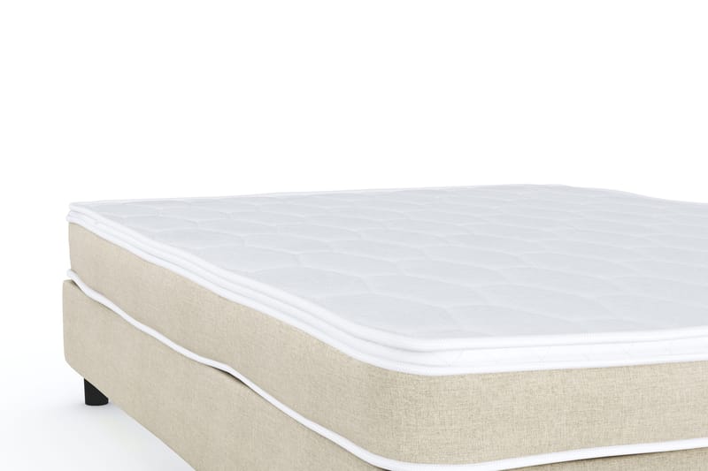 Billingen Kontinentalsäng 140x200 cm i Tyg med Fasthetsgrad Medium - Beige - Möbler - Säng - Kontinentalsäng
