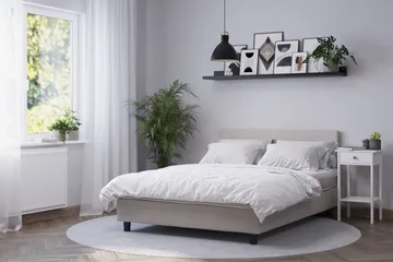 Billingen Kontinentalsäng 160x200 cm - Beige - Möbler - Säng - Enkelsäng