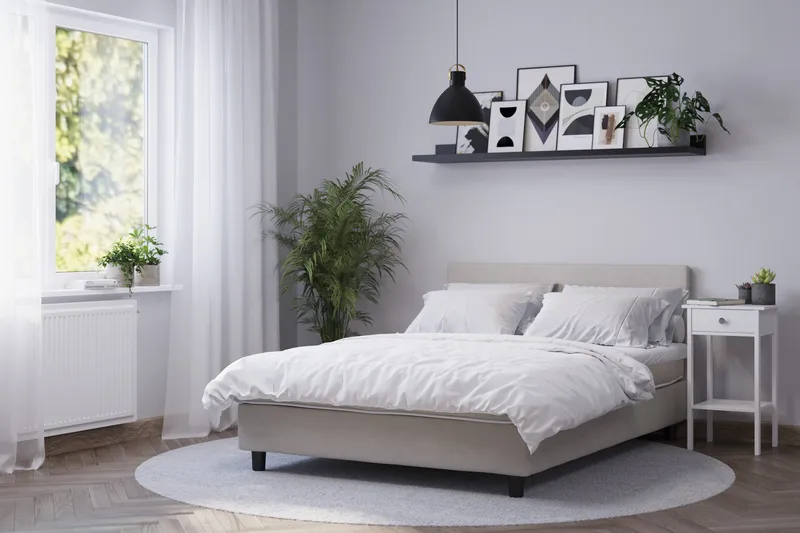 Billingen Kontinentalsäng 160x200 cm - Beige - Möbler - Säng - Enkelsäng