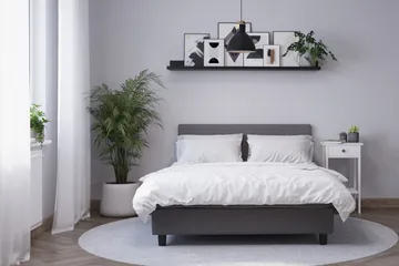 Billingen Kontinentalsäng 160x200 cm - Grå - Möbler - Säng - Kontinentalsäng