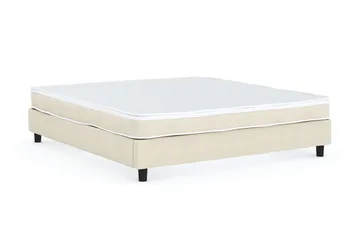 Billingen Kontinentalsäng 160x200 cm i Tyg med Fasthetsgrad Medium - Beige - Möbler - Säng - Kontinentalsäng
