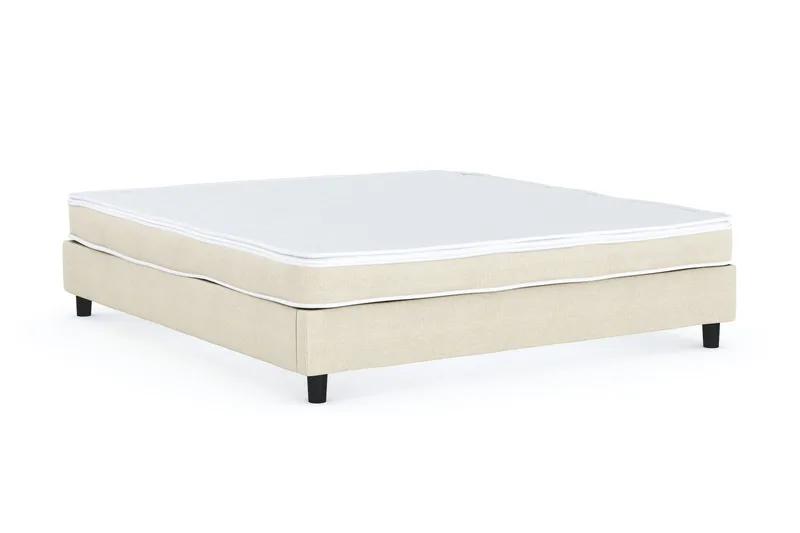 Billingen Kontinentalsäng 160x200 cm i Tyg med Fasthetsgrad Medium - Beige - Möbler - Säng - Kontinentalsäng