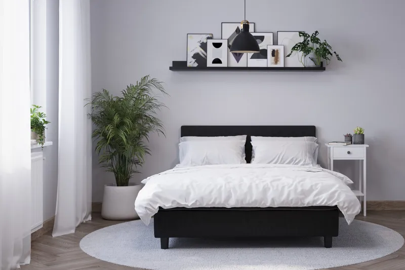 Billingen Kontinentalsäng 160x200 cm - Svart - Möbler - Säng - Kontinentalsäng