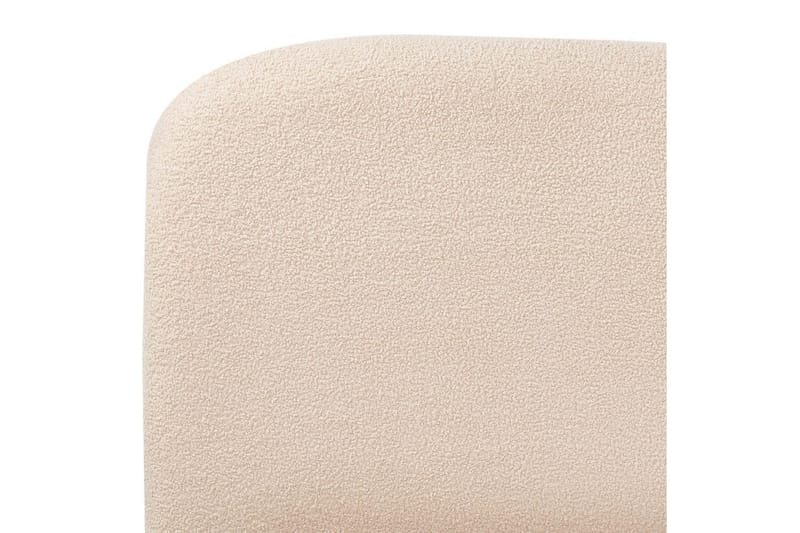 Blagnac Sängram med Förvaring i Bouclétyg med Sänggavel med Fasthetsgrad - Beige - Möbler - Säng - Säng med förvaring
