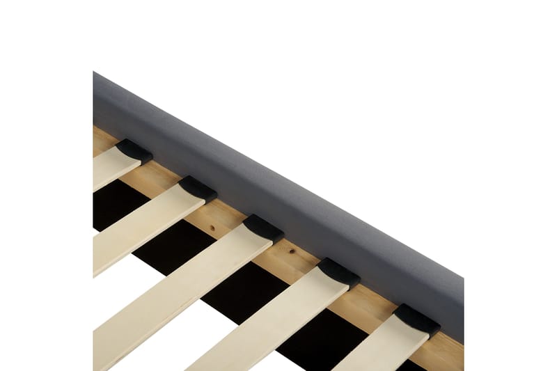 Bode Mjuk Sängram 180x200 cm i Sammet med Sänggavel - Grå - Möbler - Säng - Sängram & sängstomme