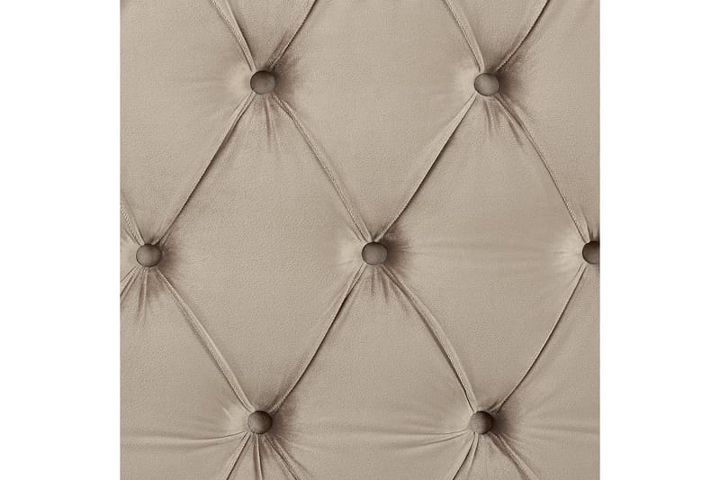 Bode Mjuk Sängram 180x200 cm i Sammet med Sänggavel - Taupe - Möbler - Säng - Sängram & sängstomme