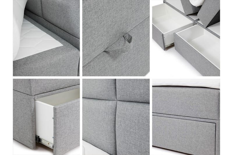 Bodskatan Sängpaket Kontinentalsäng 140x200 cm - Svart - Möbler - Säng - Kontinentalsäng