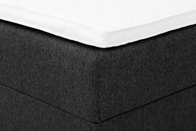 Box Bed Boxy Svart/Grå - 120x200 cm - Säng med förvaring - Komplett sängpaket