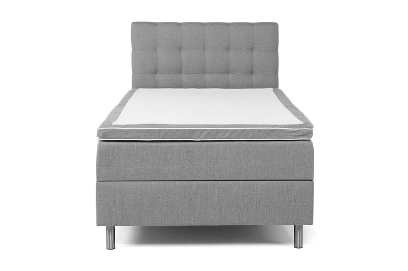 Box Bed Suset 140x200 - Ljusgrå - Säng med förvaring - Komplett sängpaket