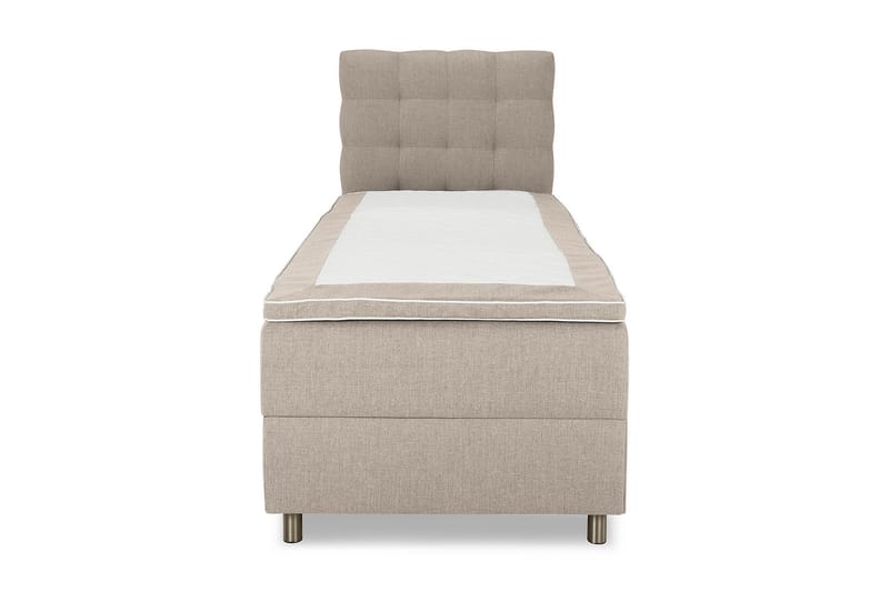 Box Bed Suset 90x200 - Beige - Säng med förvaring - Komplett sängpaket