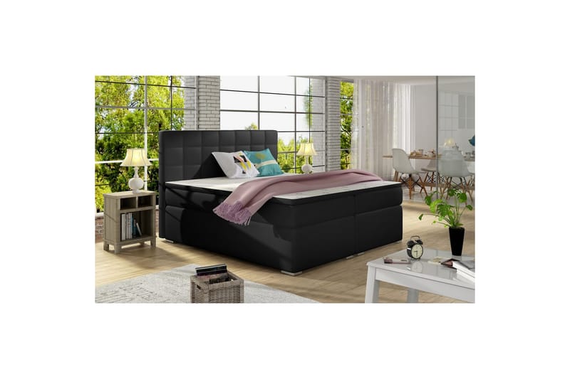 Box Spring Eltap Alice - 140x200 cm, Soft 11, Svart - Möbler - Säng - Kontinentalsäng