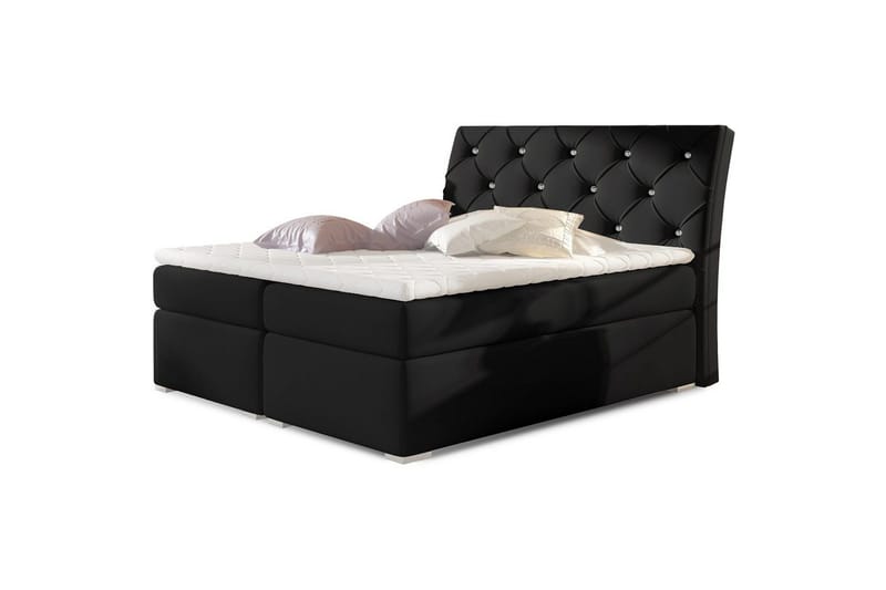 Box Spring Eltap Balvin, 140x200 cm, Soft 11, Svart